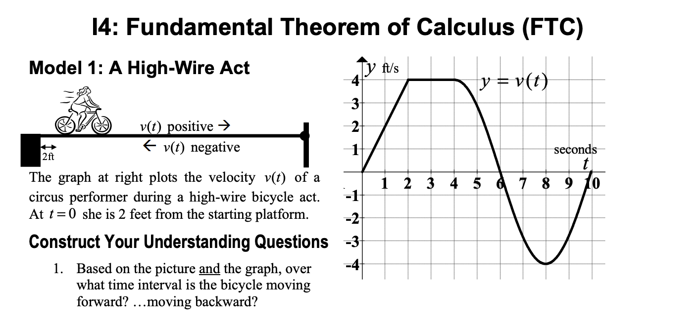 Solved For The Bicycle In Model 1 Write Down An Integral Chegg Com