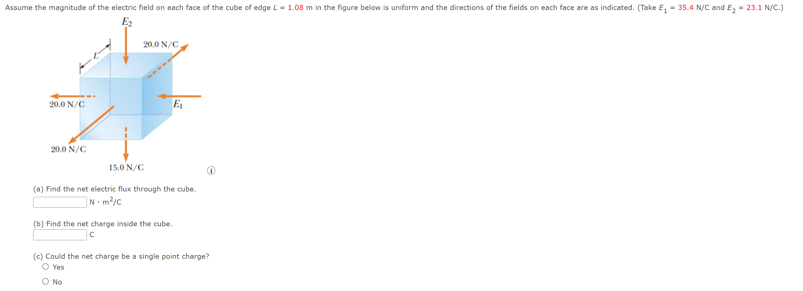 Solved A ï Find The Net Electric Flux Through The Chegg Solved A ï Find The Net Electric Flux Through The Chegg