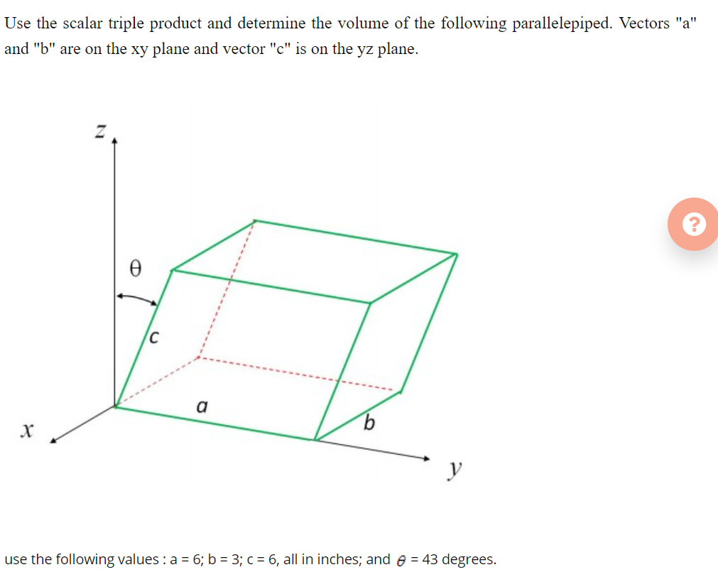 Solved Use the scalar triple product and determine the | Chegg.com