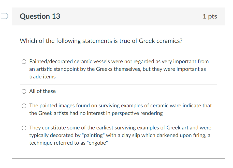 Solved Question 13 1 pts Which of the following statements | Chegg.com