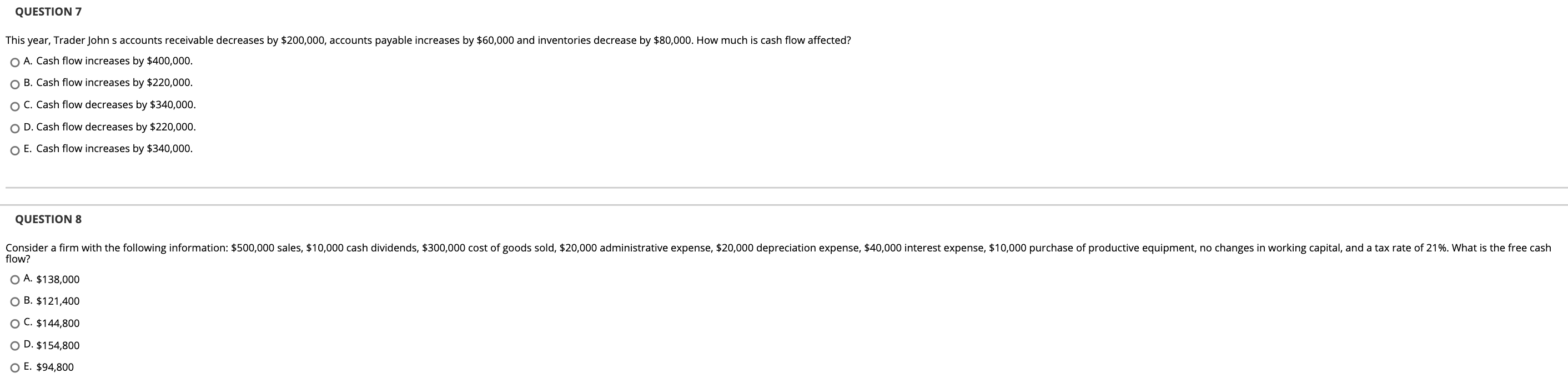 Solved QUESTION 5 In the past year, TVG had revenues of $3 | Chegg.com