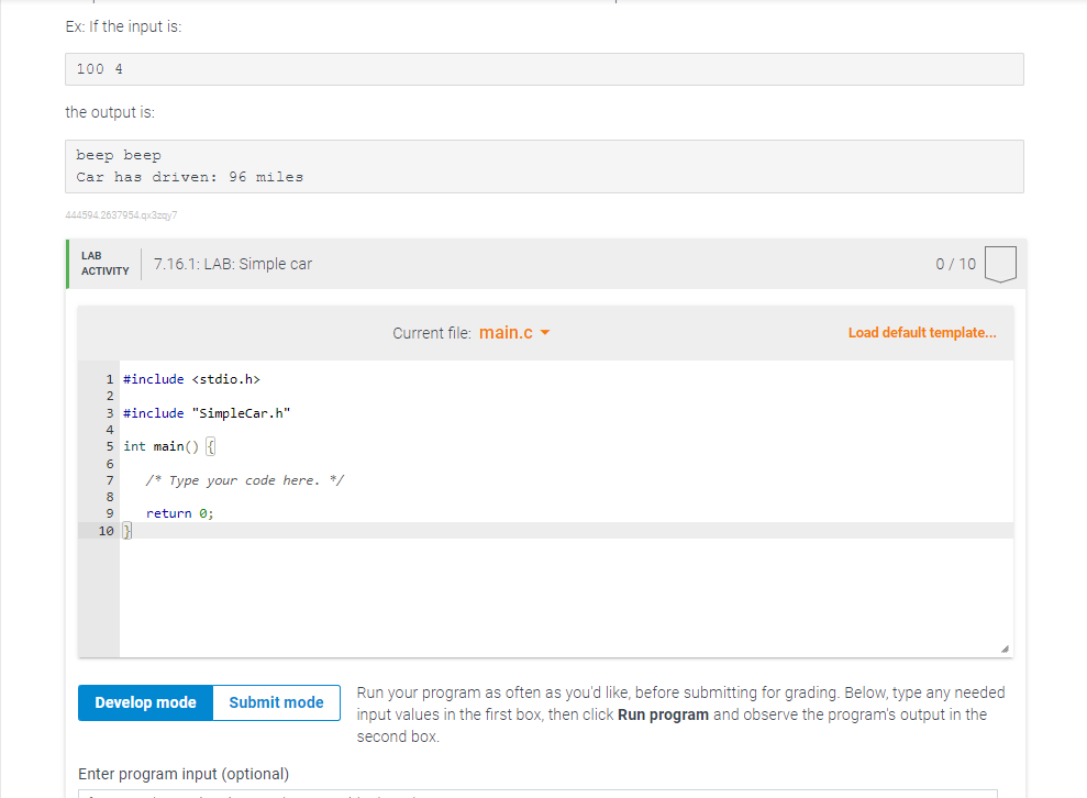 Solved Given two integers that represent the miles to drive | Chegg.com