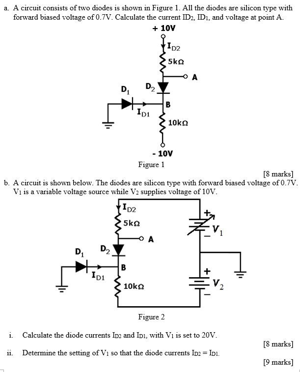 Solved A. Sketch The I-V Characteristics Of An Ideal Diode, | Chegg.com