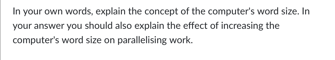 Solved In your own words, explain the concept of the | Chegg.com