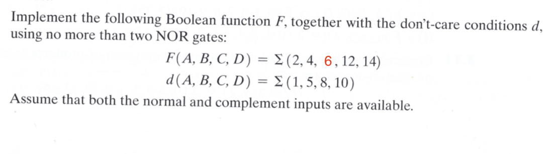 Solved Implement The Following Boolean Function F, Together | Chegg.com