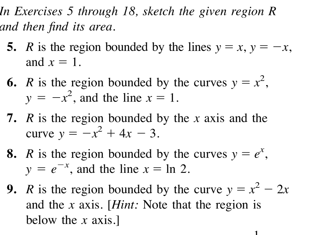 Solved In Exercises 5 through 18, sketch the given region R | Chegg.com