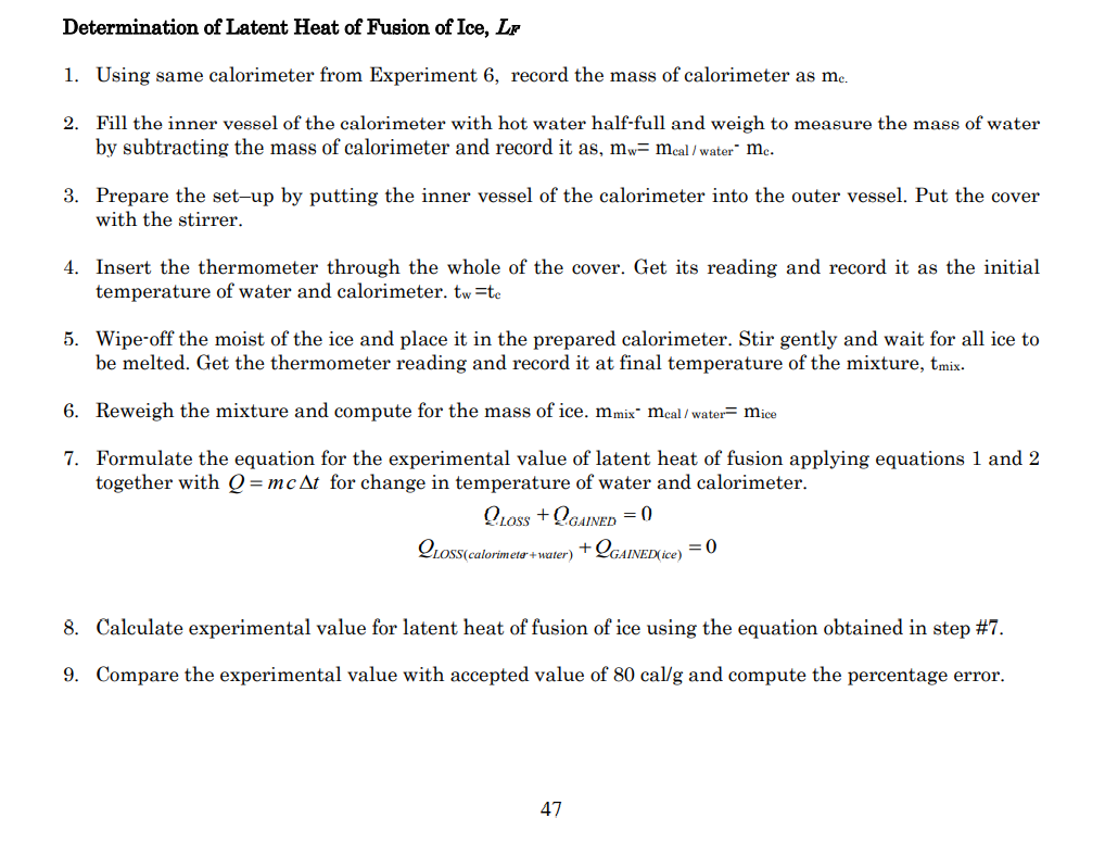 solved-experiment-no-107-latent-heat-of-fusion-introduction-chegg