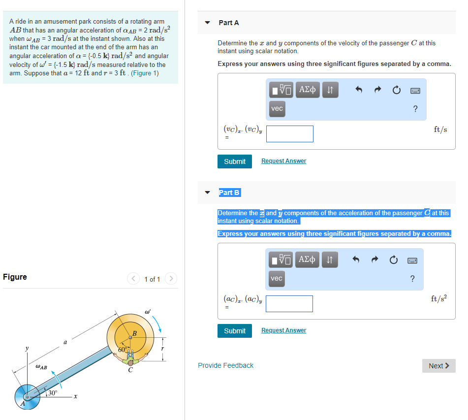 Solved A ride in an amusement park consists of a rotating | Chegg.com