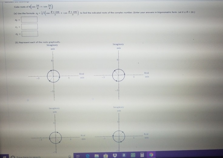 solved-cube-roots-of-8-cosi-sin-o-usethe-farmule2k-sin-chegg