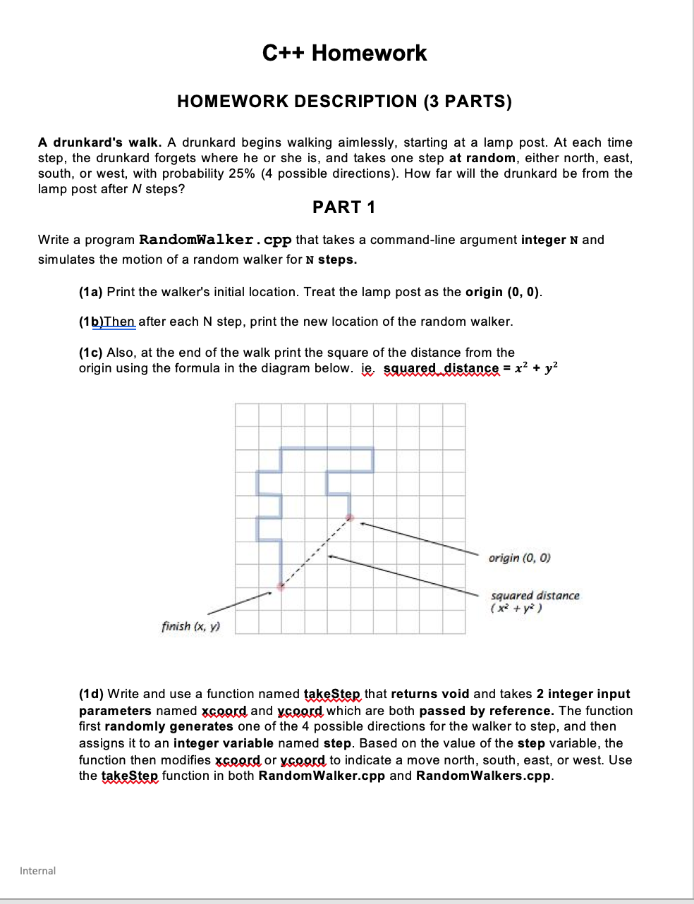 Solved C++ Homework HOMEWORK DESCRIPTION (3 PARTS) A | Chegg.com