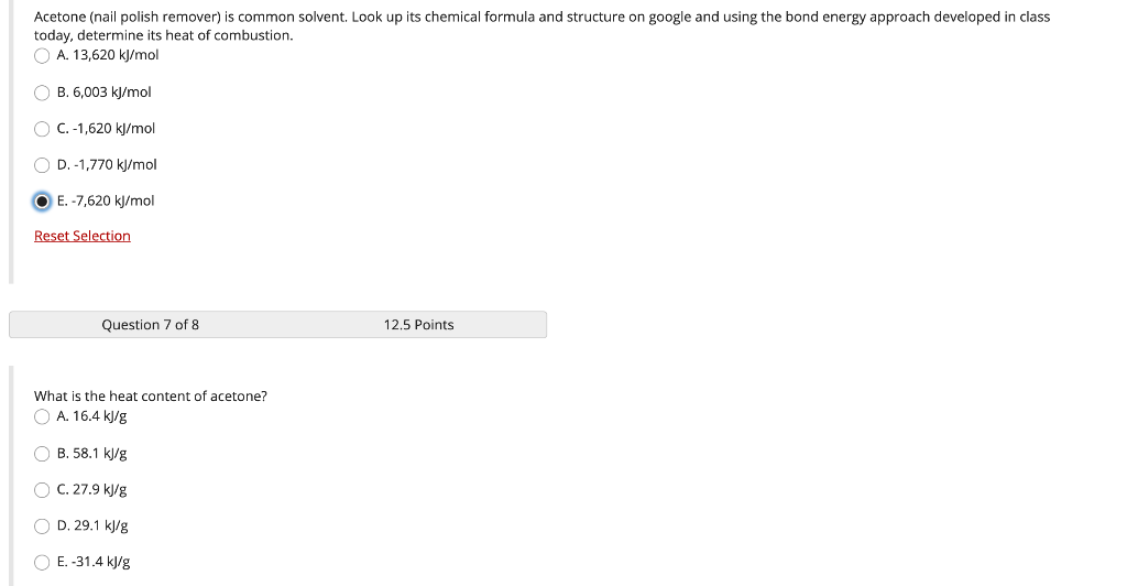 Solved Acetone (nail polish remover) is common solvent. Look