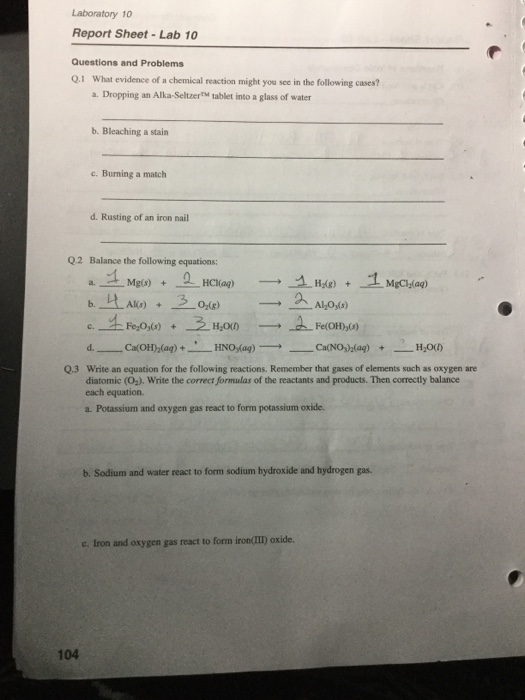 Solved Laboratory 10 Report SheetLab 10 Questions and