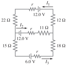 Solved Determine the currents I1, I2, and I3 in the figure. | Chegg.com