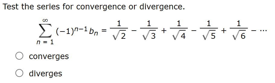 convergent and divergent sequences