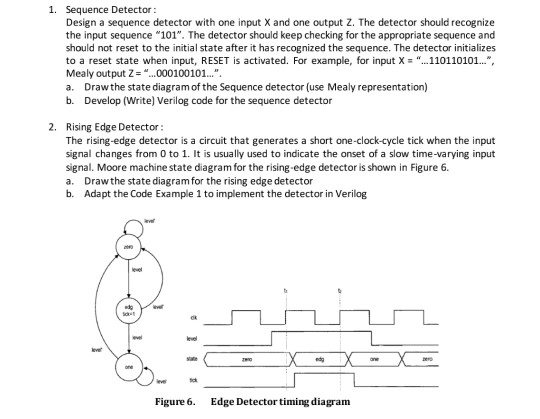 Solved 1. Sequence Detector: Design A Sequence Detector With | Chegg.com