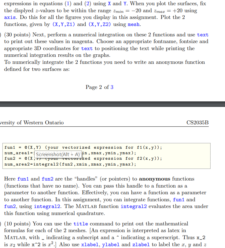 Solved = 712 A surface plot of the equation f1(1, y) = 10 | Chegg.com