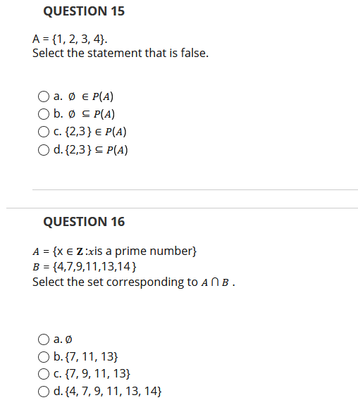 Solved Question 15 A 1 2 3 4 Select The Statement Chegg Com