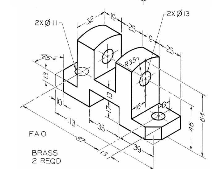 Solved Create this figure in the CREO Parametric program | Chegg.com