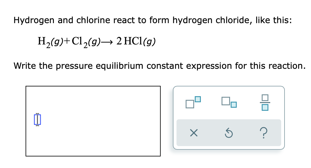 solved-hydrogen-and-chlorine-react-to-form-hydrogen-chegg