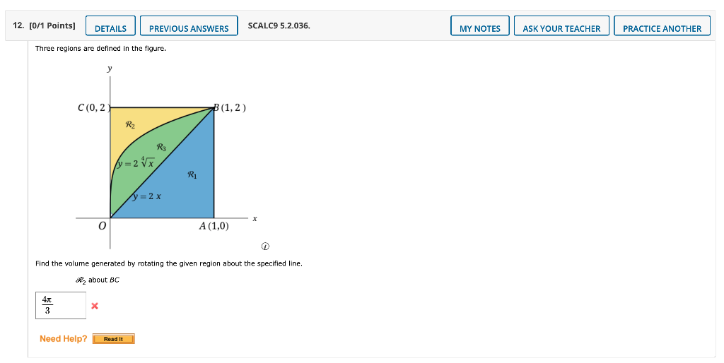 Solved 11. Three Regions Are Defined In The Figure. The X Y | Chegg.com