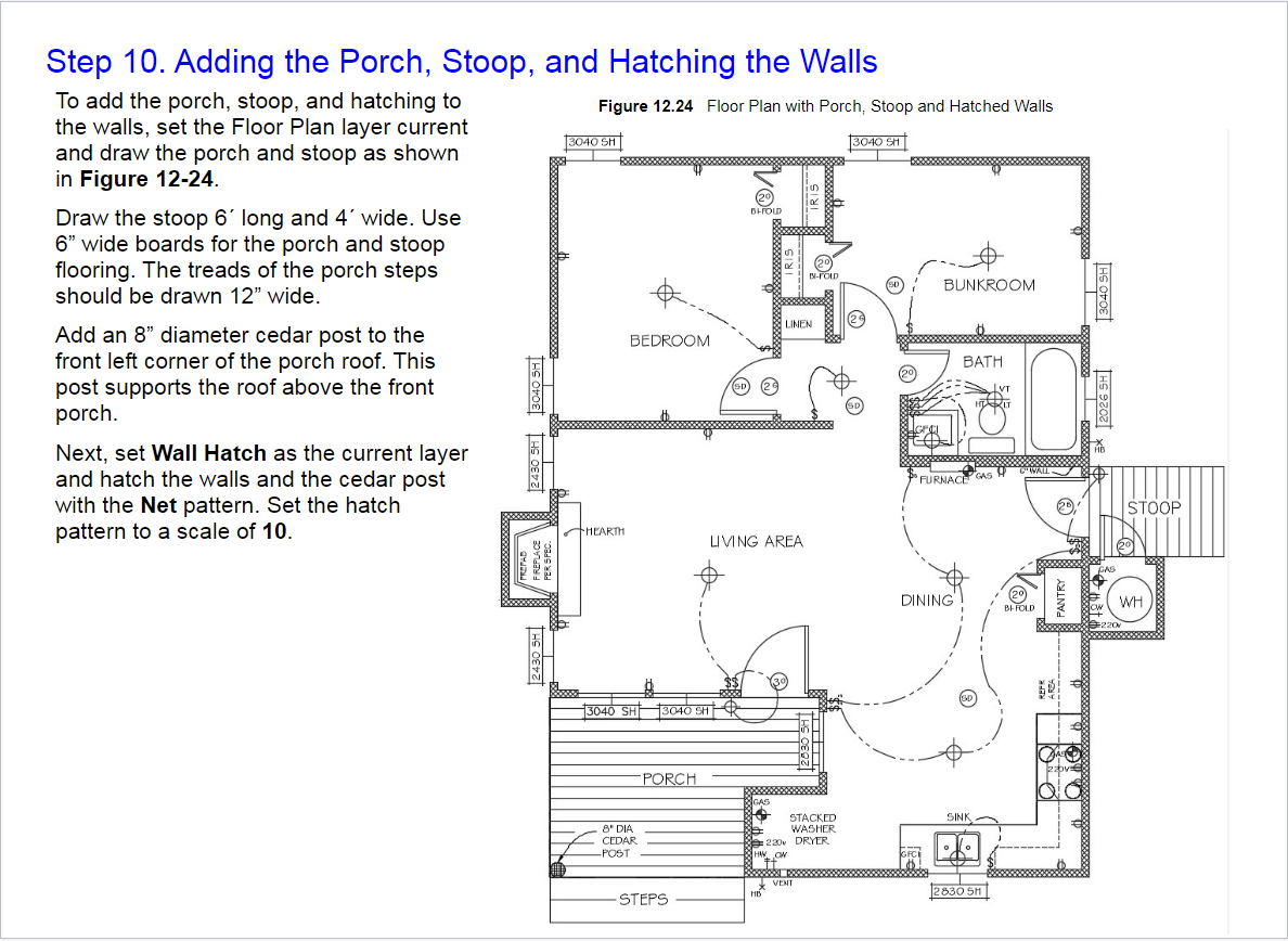 FLOOR PLAN INSTRUCTIONS-manual drafting Draw the | Chegg.com