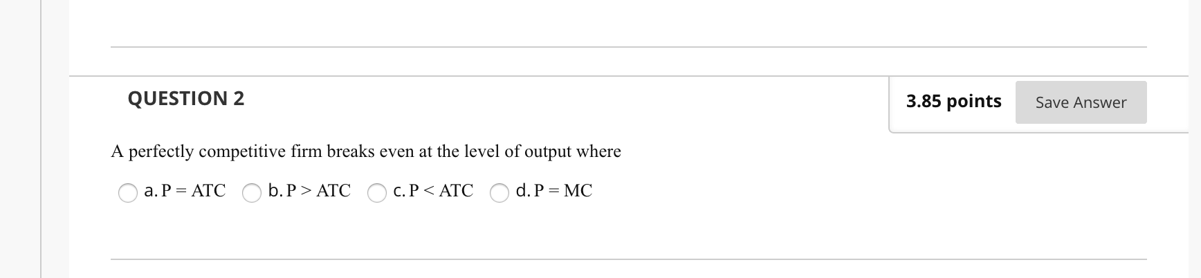 Solved QUESTION 2 3.85 points Save Answer A perfectly | Chegg.com