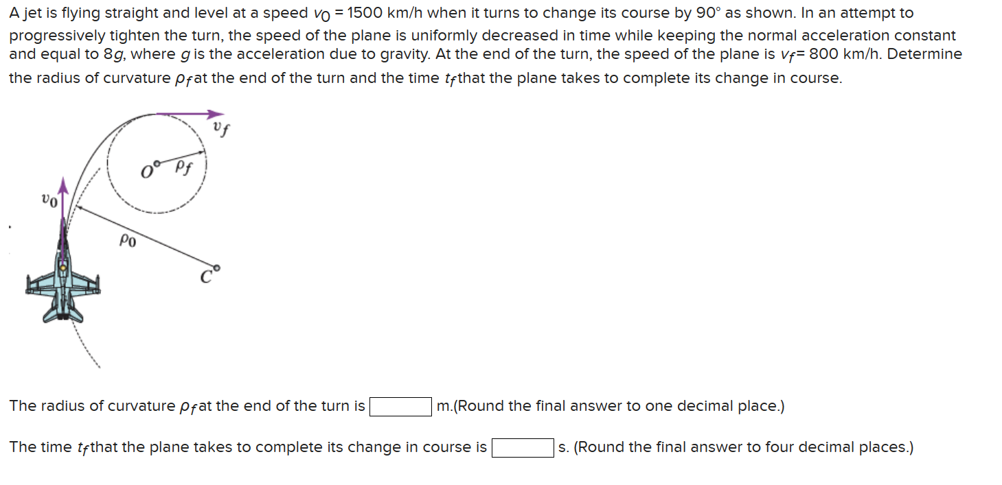 Solved A jet is flying straight and level at a speed v0=1500 | Chegg.com