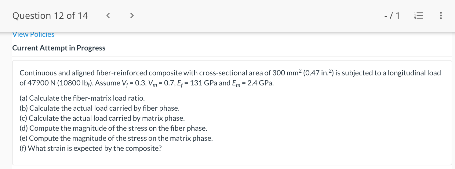 Solved Continuous and aligned fiber-reinforced composite | Chegg.com