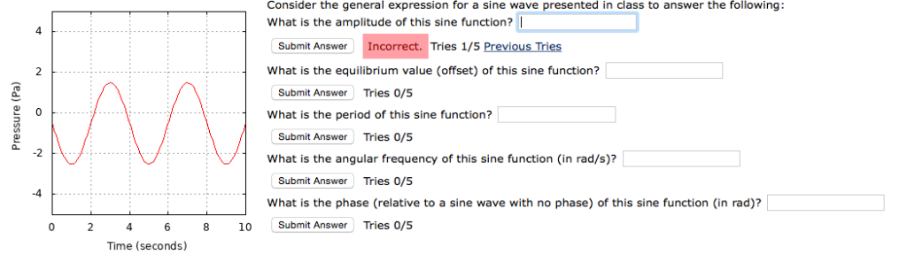 Solved Consider the general expression for a sine wave | Chegg.com