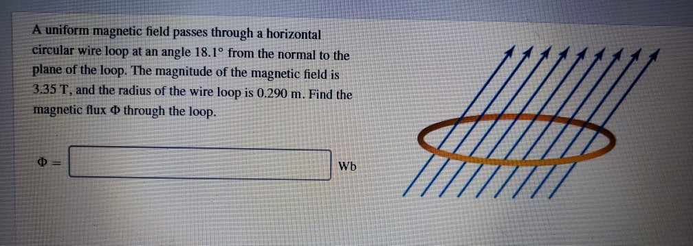 Solved A uniform magnetic field passes through a horizontal | Chegg.com