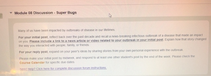 Solved Module 08 Discussion - Super Bugs Many of us have | Chegg.com