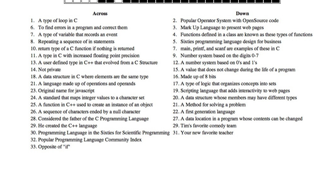 Solved Question 7 Crossword Puzzle Using the crossword Chegg com