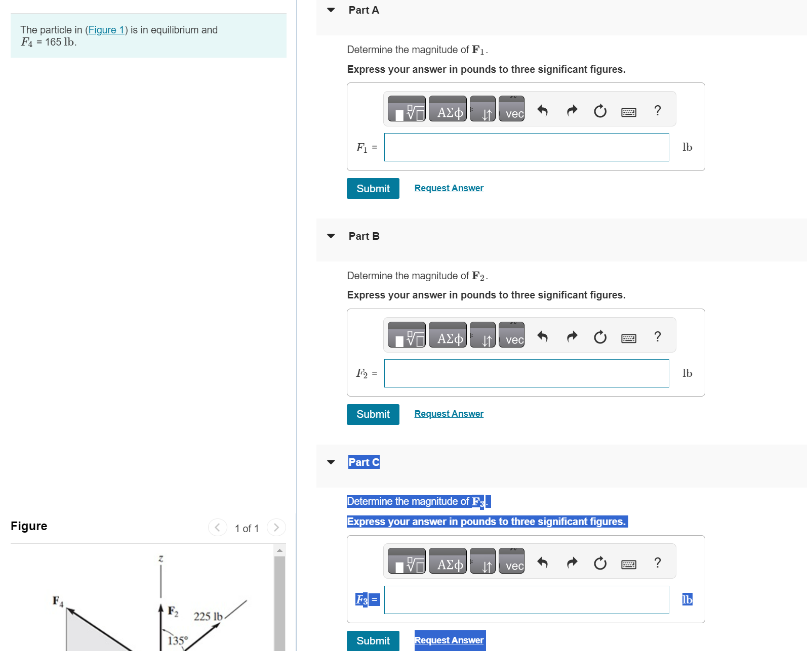 Solved The Particle In (Figure 1) Is In Equilibrium And | Chegg.com