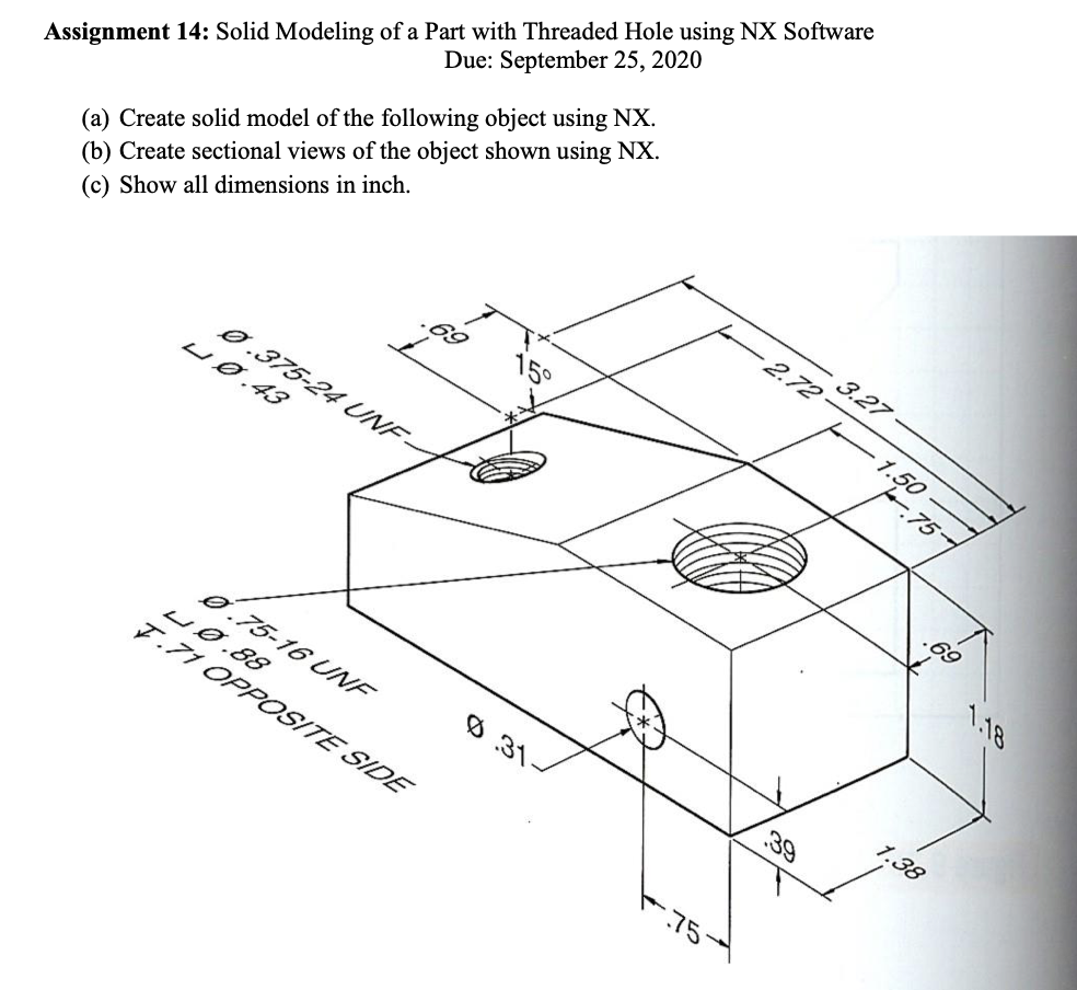 Solved 1. Create the solid model of the following rod | Chegg.com