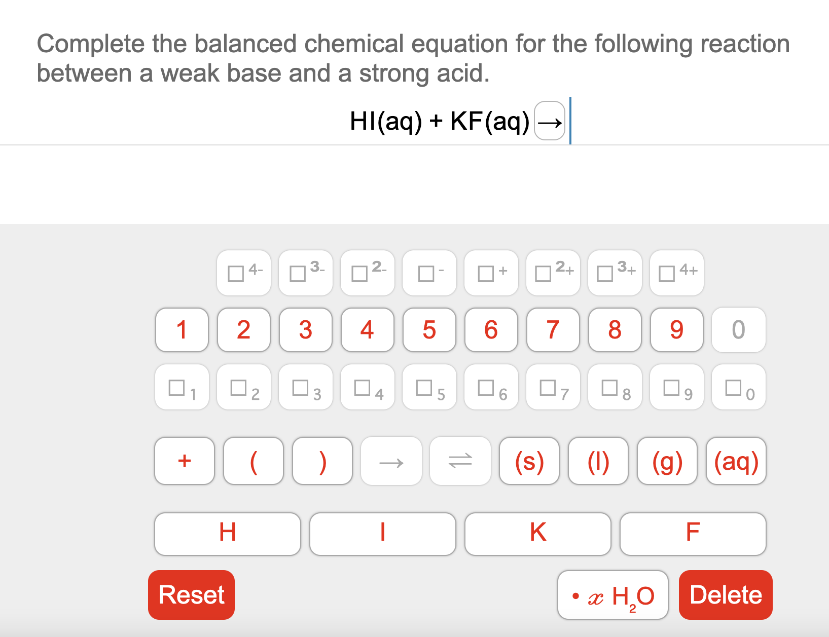 Solved Complete The Balanced Equation Chegg Solved Complete The Balanced Equation Chegg