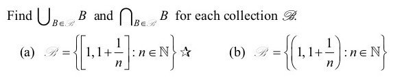 Solved Find ⋃B∈AB And ⋂B∈AB For Each Collection B. (a) | Chegg.com