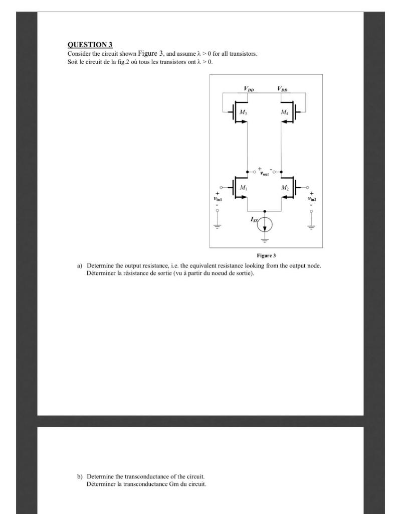 Solved QUESTION 3 Consider The Circuit Shown Figure 3, And | Chegg.com