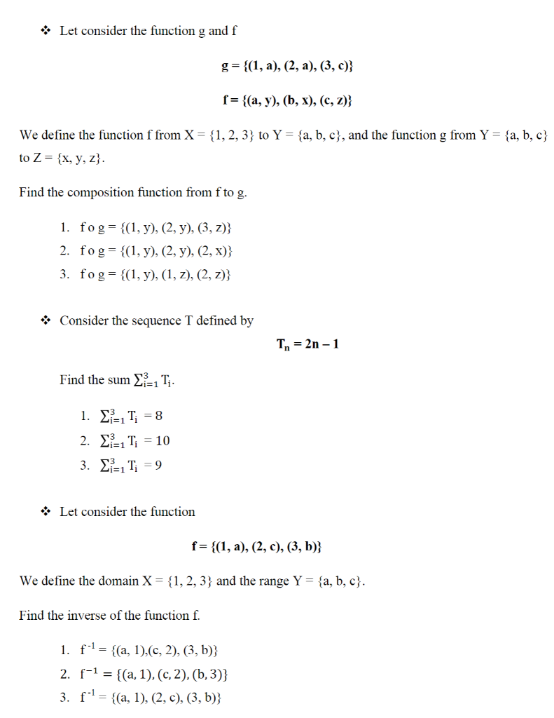 Solved Let Consider The Function G And F G 1 A 2 Chegg Com