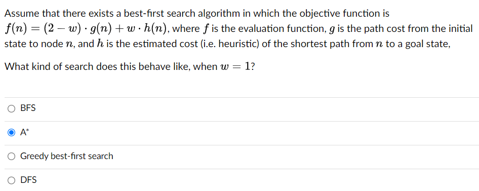 Solved Assume that there exists a best-first search | Chegg.com
