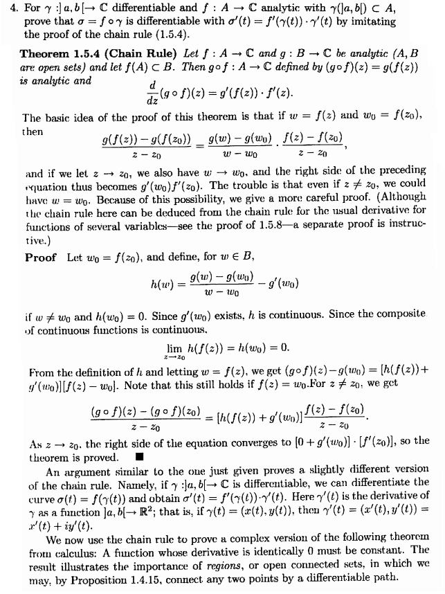 4 For Y 4 6 C Differentiable And F Ac Analytic Chegg Com