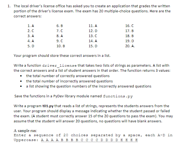 solved-1-the-local-driver-s-license-office-has-asked-you-to-chegg