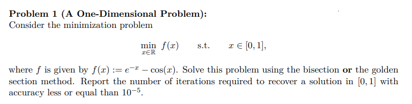 Solved Problem 1 (A One-Dimensional Problem): Consider the | Chegg.com