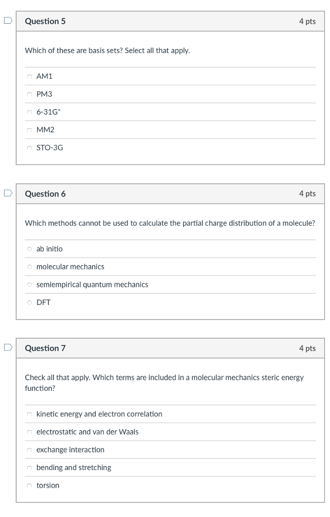 Solved DQuestion 1 Check the statements that are true in | Chegg.com