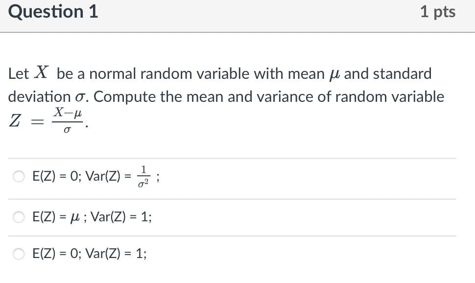 Solved Let X be a normal random variable with mean μ and | Chegg.com
