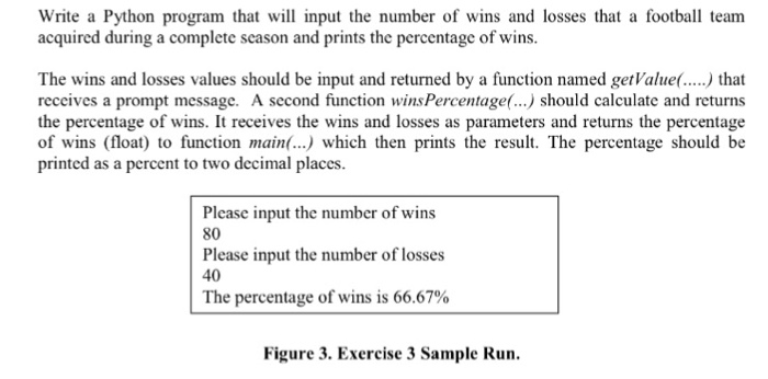 Solved Write a Python program that wil input the number of | Chegg.com