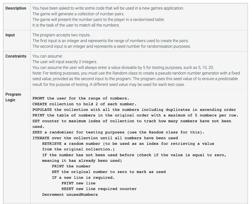 Solved You have been asked to write some code that will be | Chegg.com