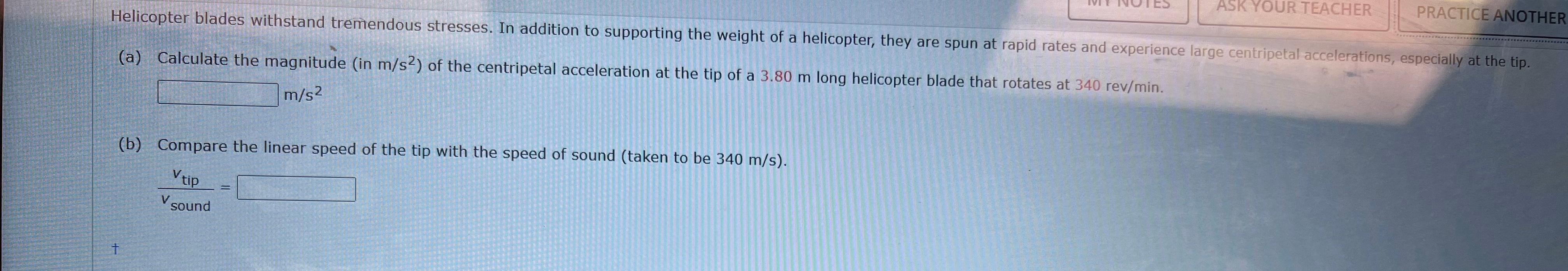 Solved Helicopter blades withstand tremendous stresses. In
