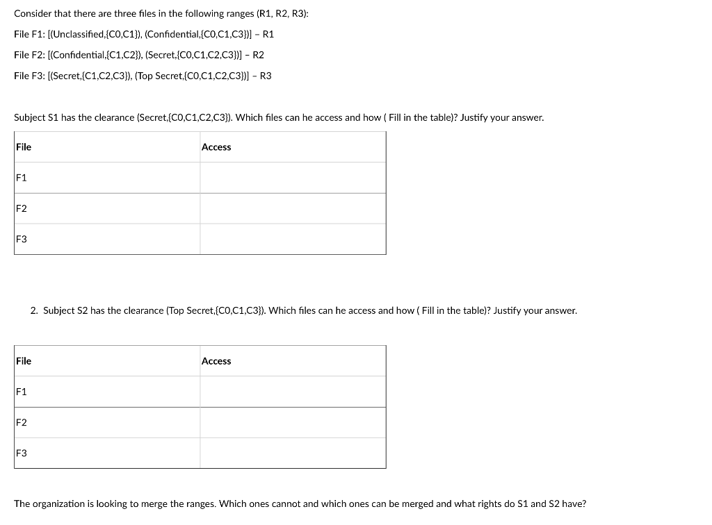 Solved Consider that there are three files in the following | Chegg.com