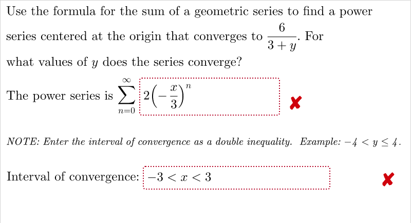 Solved Use the formula for the sum of a geometric series to | Chegg.com