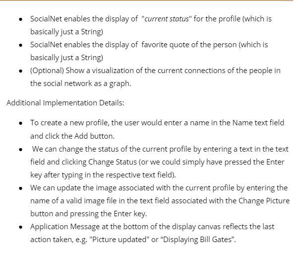 Using JavaFX 17, create a local social networking | Chegg.com